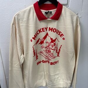 Disney Red and Yellow Mickey Mouse Shirt